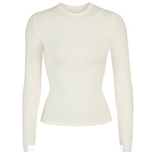 SKIMS Ivory Long Sleeve Tee